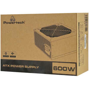 POWERTECH τροφοδοτικό PC PT-1310, 600W, ATX, 120mm Fan - Image 6