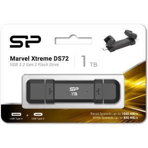 SILICON POWER εξωτερικός SSD Marvel Xtreme DS72, USB-C/USB 3.2, 1TB, μαύρο - Image 5