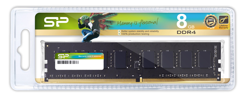 SILICON POWER μνήμη DDR4 UDIMM SP008GBLFU266X02, 8GB, 2666MHz, CL19 - Image 2