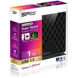 SILICON POWER εξωτερικός HDD 1TB Diamond D06, USB 3.2, μαύρος - Image 2