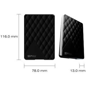 SILICON POWER εξωτερικός HDD 1TB Diamond D06, USB 3.2, μαύρος - Image 4