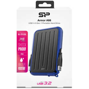 SILICON POWER εξωτερικός HDD Armor A66, 2TB, USB 3.2, μπλε - Image 4
