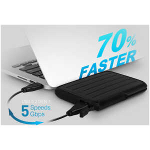 SILICON POWER εξωτερικός HDD Armor A66, 4TB, USB 3.2, μπλε - Image 2