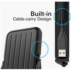SILICON POWER εξωτερικός HDD Armor A66, 4TB, USB 3.2, μπλε - Image 3