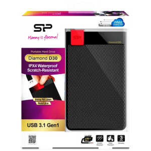 SILICON POWER Εξωτερικός HDD 4TB Diamond D30 D3L, USB 3.1, Black - Image 5