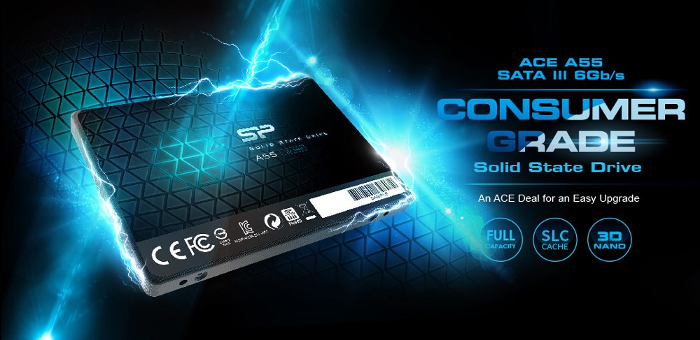 SILICON POWER SSD A55 128GB, 2.5", SATA III, 460-360MB/s, 7mm - Image 2