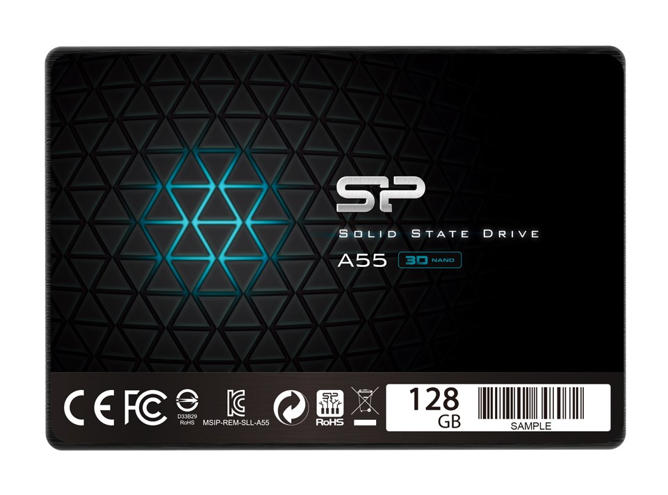 SILICON POWER SSD A55 128GB, 2.5", SATA III, 460-360MB/s, 7mm