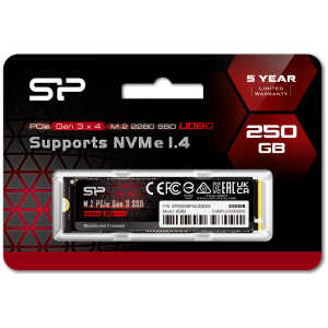 SILICON POWER SSD PCIe Gen3x4 M.2 2280 UD80, 250GB, 3.400-3.000MB/s - Image 4