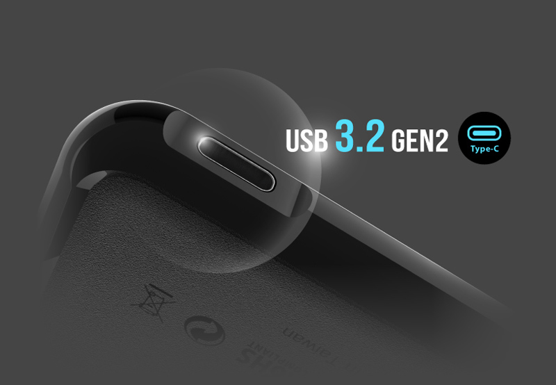 SILICON POWER εξωτερικός SSD PC60, 512GB, USB 3.2, 540-500MB/s, μαύρος - Image 4