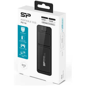 SILICON POWER εξωτερικός SSD PX10, 512GB, USB 3.2, 1050-1050MB/s, μαύρος - Image 6