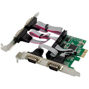 POWERTECH κάρτα επέκτασης PCIe σε 4x RS232 ST310, CH384L