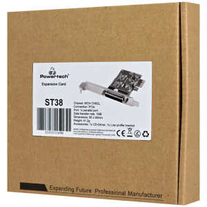 POWERTECH κάρτα επέκτασης PCIe σε 1x parallel ST38, 1MB, 85x60mm - Image 2