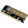POWERTECH κάρτα επέκτασης 16x PCIe σε M.2 M Key NVMe ST529