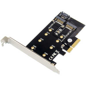POWERTECH κάρτα επέκτασης 4x PCIe σε M.2 B & M NGFF/NVME ST59