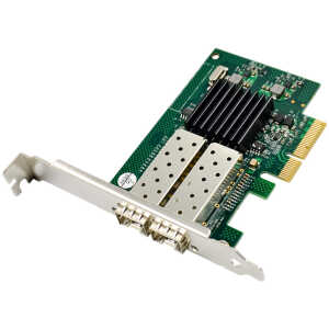 POWERTECH κάρτα επέκτασης PCIe σε Dual SFP ST722, 1000Mbps, JL82576EB