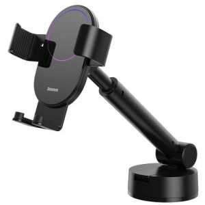 Baseus Car Mount Simplism Gravity Phone holder with suction base Black (SUYL-JY01) - Image 3
