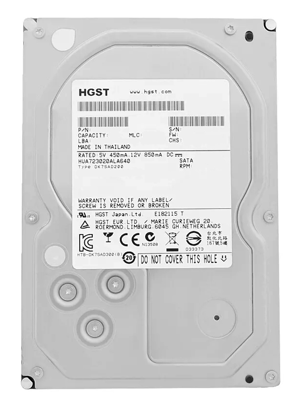 HITACHI σκληρός δίσκος Exos 5E8 3.5", 3TB, 7200RPM, 64MB, 6Gb/s, FR