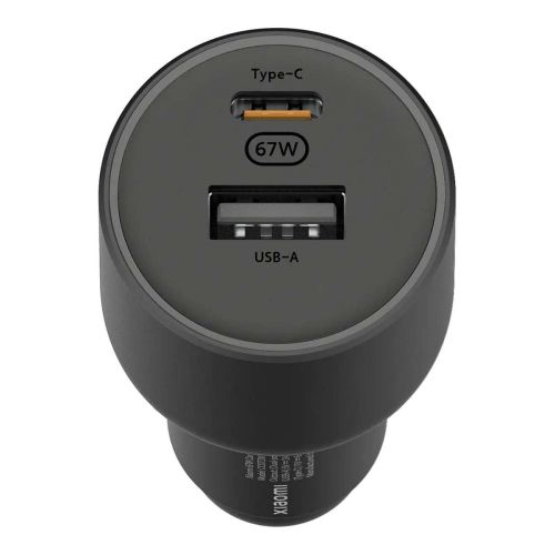 Xiaomi Mi Car Charger 67W USB-A + Type-C Black EU BHR6814GL - Image 3