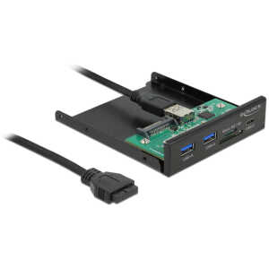 DELOCK front panel 64058, 3.5" σε USB-C, 2x USB & SD/Micro SD