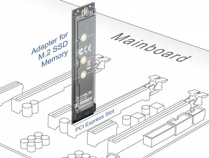 DELOCK Κάρτα Επέκτασης PCI-e σε M.2 Key M 64105, NVMe - Image 4