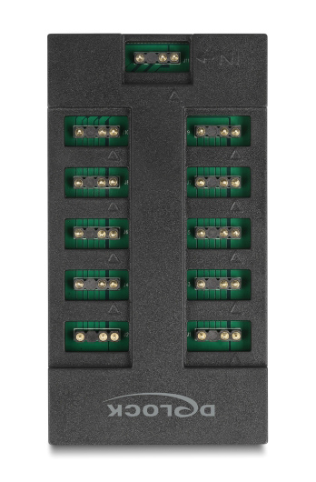 DELOCK RGB hub 64128 για ARGB LEDs, 10 θύρες, μαύρο - Image 4