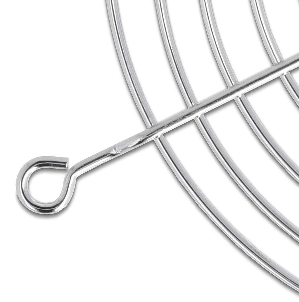 DELOCK σχάρα για 80mm ανεμιστήρα 67306, μεταλλική, ασημί - Image 2