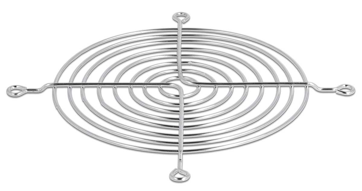 DELOCK σχάρα για 120mm ανεμιστήρα 67308, μεταλλική, ασημί