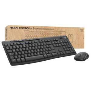 Logitech Wireless Keyboard (QWERTY) and Mouse Combo MK370 Black EU (920-012065)
