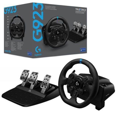 Logitech Racing Wheel G923 TrueForce with Pedals for PC, PS5, PS4, Black EU (941-000149)