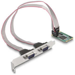 DELOCK κάρτα επέκτασης mini PCIe σε 2x RS-232 95273