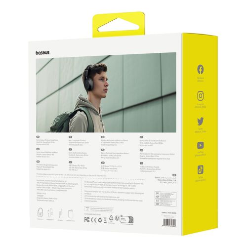 Baseus Earphone Bluetooth Bass 30 Max Wireless Headphones, BT 5.3, Black EU (A00070700121-00) - Image 3