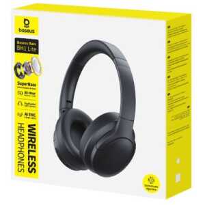 Baseus Earphone Bluetooth BH1 Lite Wireless Headphones, BT 6.0, Black (A0203C00)