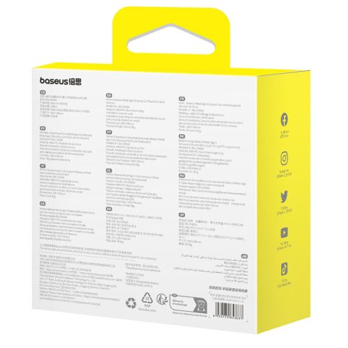 Baseus Car Mount Metal Age III Gravity (Air Vent Version) Black (C40467600111-01) - Image 3