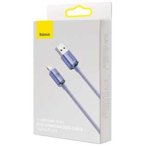 Baseus Lightning Crystal Shine Cable Series Fast Charging Data Cable 2.4A 2m Purple (CAJY000105)