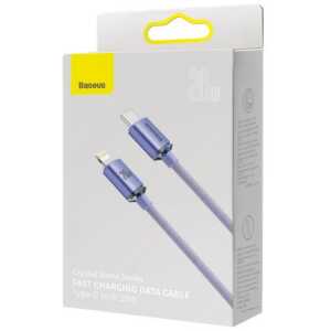 Baseus Type-C - Lightning cable, Crystal Shine Series Fast Charging Data Cable 20W 1.2m Purple (CAJY000205)