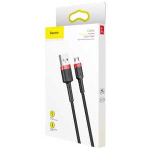 Baseus Micro USB Cafule Cable 1.5A 2m Red + Black (CAMKLF-C91)