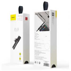 Baseus Converter L41 Type-C (input) for Type-C + 3.5 mm connector Black (CATL41-01)