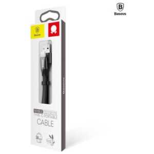 Baseus Type-C Nimble Cable Portable, 2A, 0.23m, Black (CATMBJ-01)