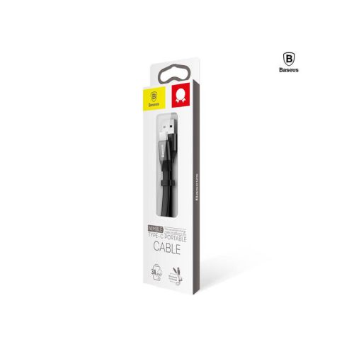 Baseus Type-C Nimble Cable Portable, 2A, 0.23m, Black (CATMBJ-01)