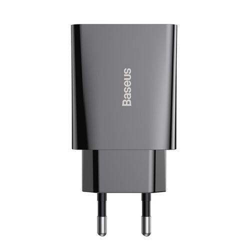 Baseus Travel Charger Speed Mini 1C Quick Charger 20W EU Black (CCFS-SN01) - Image 3