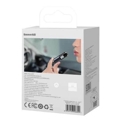 Baseus Car Tool Alcohol Breathalyser Breathless Series, PD 5V (with USB - Type-C 1m cable), Black (CRCX-01) - Image 3