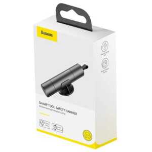 Baseus Car Tool Sharp Safety Hammer (Window-breaking+Safety belt cutting) Red (CRSFH-0G)