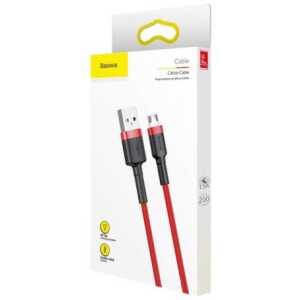 Baseus Micro USB Cafule Cable 1.5A 2m Red + Red (CAMKLF-C09)