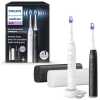 Philips Electric Toothbrush Sonicare 6500 Series Duo Pack with Case HX7419/01 Black/White EU