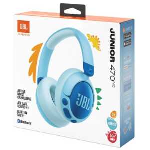 JBL JR470NC Bluetooth Wireless On-Ear Headphones for Kids Blue EU