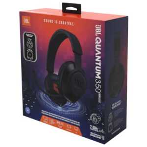 JBL Quantum 350 Headphone Wireless Gaming Headset with Microphone, (USB), Black EU - ONLY BOX DAMAGE