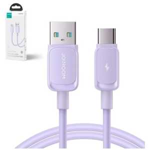 Joyroom USB - Type-C Cable Multi-Color Series A14, 480mb/s, 3A, 1.2m, Purple (S-AC027A141P)