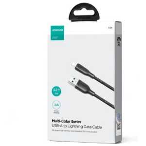 Joyroom USB - Lightning Cable Multi-Color Series A14, 480mb/s, 3A, 1.2m, Black (SA34-AL3)