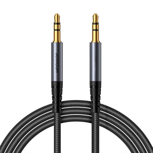Joyroom Audio Cable Stereo, 3.5 mm Mini Jack, 1.2m, Black (SY-A08) - Image 3