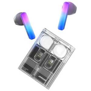 Joyroom Earphone IceLens Series Bluetooth True Wireless BT 5.3, TWS, AAC, SBC, HFP, A2DP, AVRCP, with LED Lights, Black (JR-TC1)
